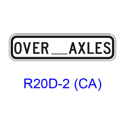 Truck Exclusion [plaque] R20D-2(CA)