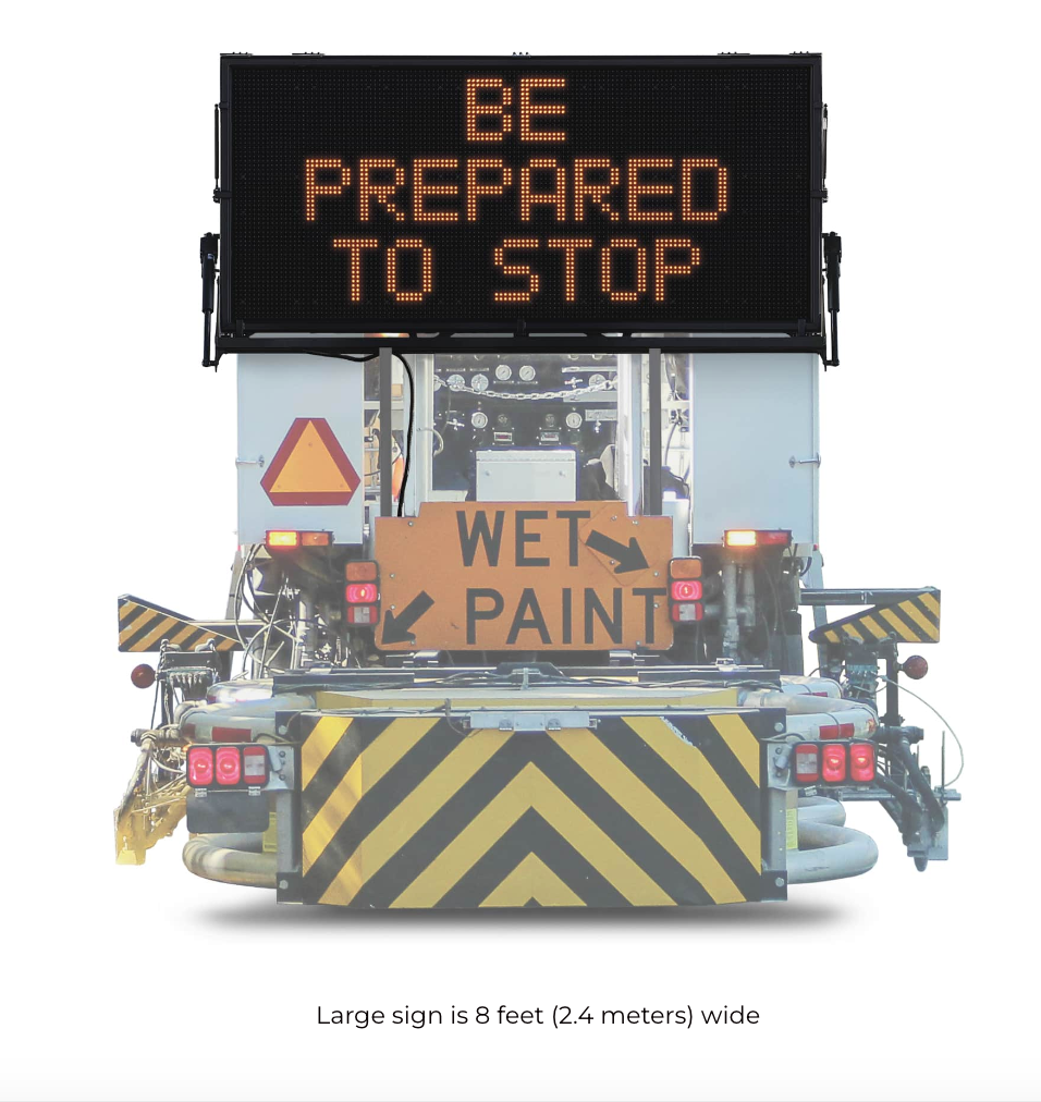 Large Truck Message Signs WMBV – RCR TRAFFIC