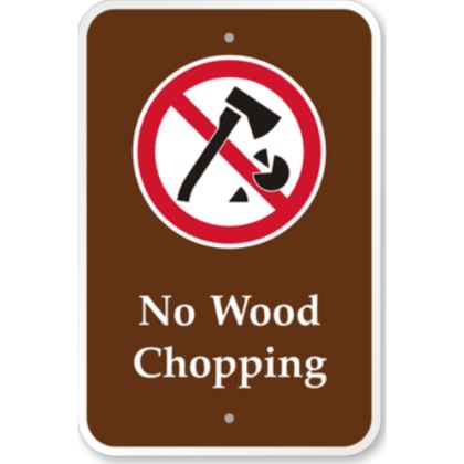 No Wood Chopping [symbol] PS-112(CA)