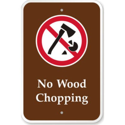 No Wood Chopping [symbol] PS-112(CA)