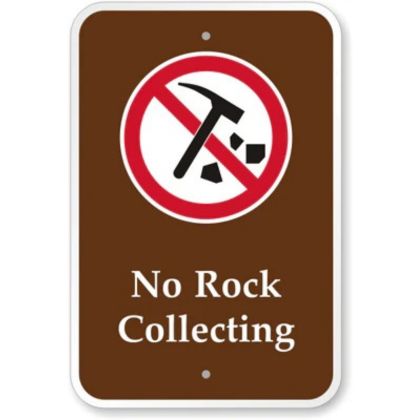 No Rock Collecting [symbol] PS-083(CA)