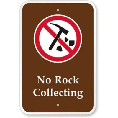 No Rock Collecting [symbol] PS-083(CA)