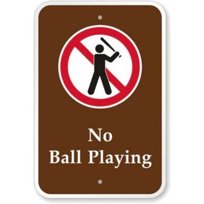 No Ball Playing [symbol] PS-096(CA)