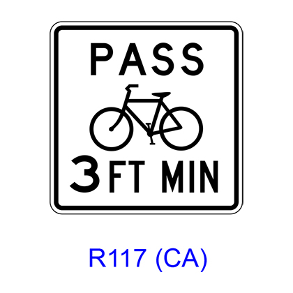 PASS Bicycle _ FT MIN [symbol] R117(CA) – RCR TRAFFIC