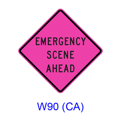 EMERGENCY SCENE AHEAD W90(CA)
