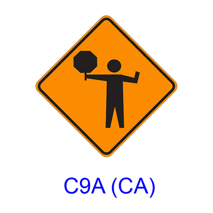 Flagger [Symbol] C9A(CA) – RCR TRAFFIC
