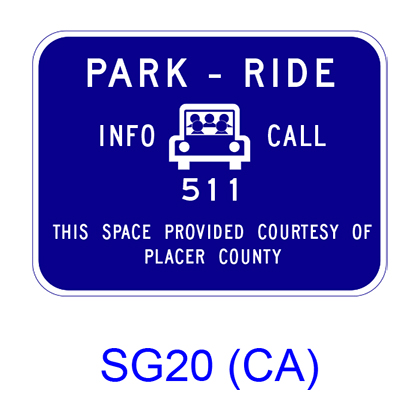 Park & Ride Facility Info [symbol] SG20(CA) – RCR TRAFFIC
