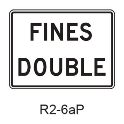FINES DOUBLE [plaque] R2-6aP
