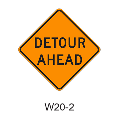 DETOUR AHEAD W20-2