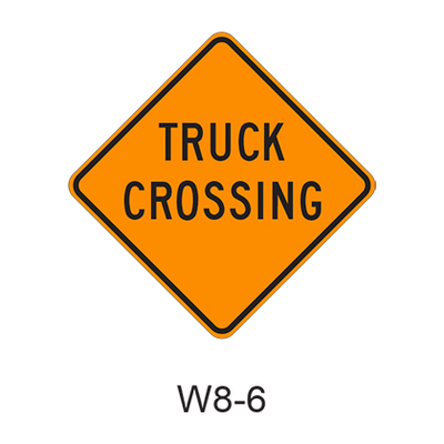 TRUCK CROSSING W8-6