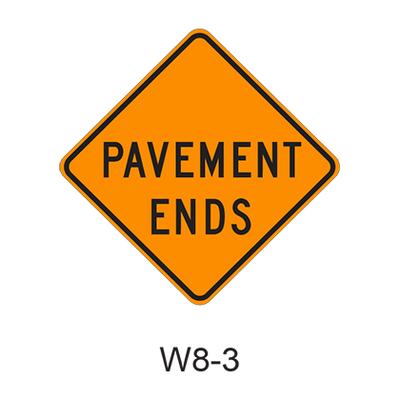 PAVEMENT ENDS W8-3